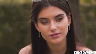 VIXEN Shy dark haired Stefany loses all control with Alberto