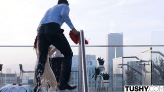 TUSHY Anal-curious red head Jessica spices up her marriage