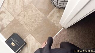 Caught my Step Sis Masturbating in Bath