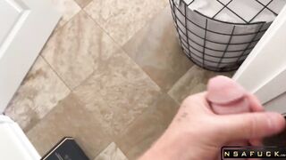 Caught my Step Sis Masturbating in Bath