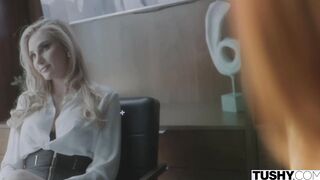 TUSHY Irresistible sexy Azul Hermosa first anal Tushy Debut
