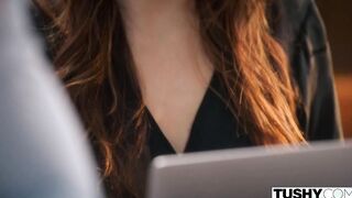 TUSHY Anal-obsessed Vanessa seduces her sexy coworker Oliver