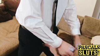Creampied Cherry English facefucked raw before orgasm