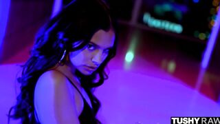TUSHYRAW Violet loves getting her tight booty fuck rough
