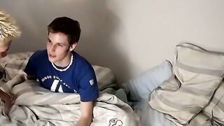 Feet worshiping twinks go freaky in the bathtub and bed