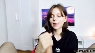 Cum in the Mouth or on the Face she Chose both