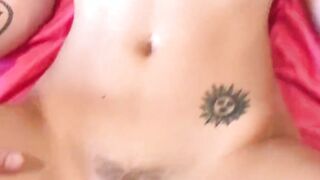 teen step-sister gets wet when she vapes