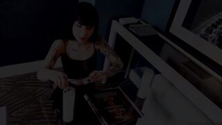 goth gets in black holed