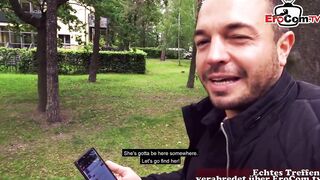 18yo german teen slut picked up in public park and fuck
