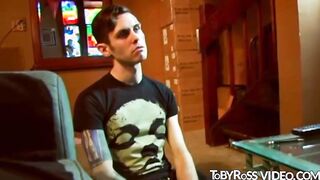Amateur gay plays with his dick and jerks off in retro porn