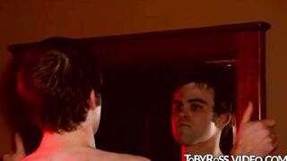 Amateur gay plays with his dick and jerks off in retro porn