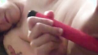 sensual milf undresses and plays with her wet pussy alone