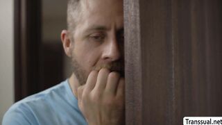 Wet TS Tori Easton analed by husbands bff