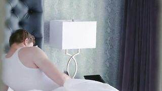 petite teen gets horny for her stepbro's cock