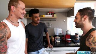 Dude gets DOUBLE ANAL fucked!