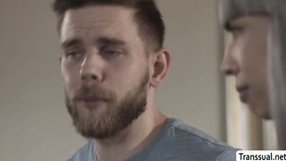 Blonde dude analed friends TS girlfriend