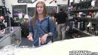 Big booty babe sells her slit to a deviant pawnbroker