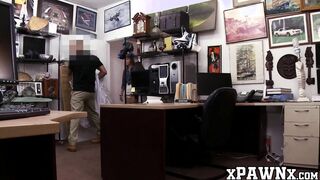 Big booty babe sells her slit to a deviant pawnbroker