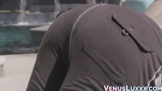 Asian TS Venus is passionate about her yoga workouts