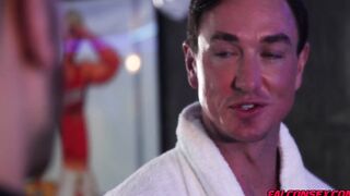 Pol Prince swallows down Cade Maddox's thick nut