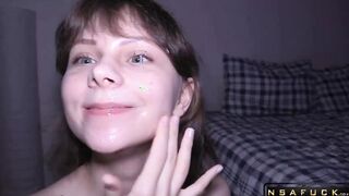 Messy Facials Compilation by Cute Amateur Slut Hiyouth