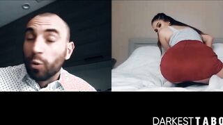 Beautiful babe Athena Faris solo pussy plays for stepfather