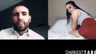 Beautiful babe Athena Faris solo pussy plays for stepfather