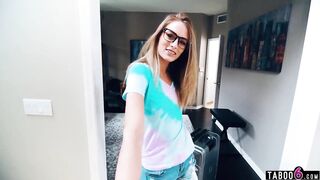 Guy could not leave his tight 18 yo stepsister Kyler Quinn