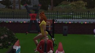 Fetish games with a ginger bimbos into the yard. Unique