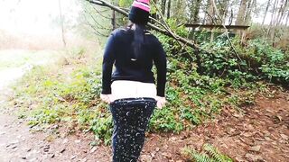 Milf Has A Wedgie Inside Her Hugest Butt on Outdoors