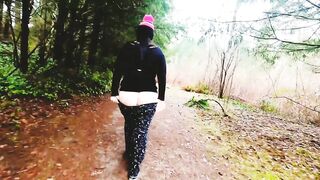 Milf Has A Wedgie Inside Her Hugest Butt on Outdoors