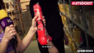 LETSDOEIT Bonni Ryder Riding Amateur On A Sex Shop Warehouse