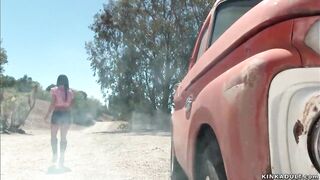 Huge dick cowboy anal boned stranded mom