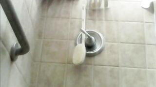 My fiance's old sister taking a shower