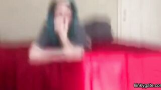 Feminist punky Zooey hard spanked