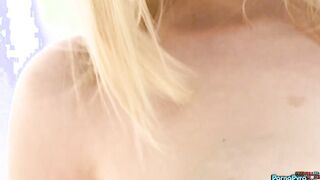 Petite Blonde In Schoolgirl Uniform Coco Lovelock Gets Black Balled