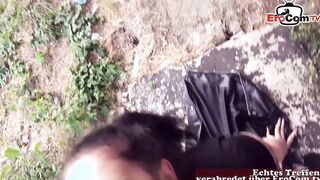 German chubby bbw teenagers picked up into outside and fuck on street