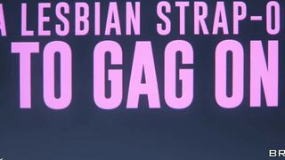 A Lesbian Strap-On To Gag On