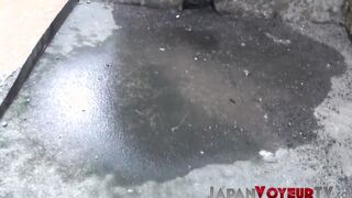 Japanese cuties peeing at secret places around town