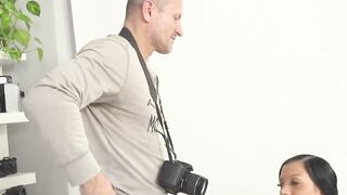 casting ended in a great fuck for hot brunette