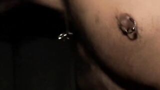 Handsome latino studs with tattoos banging in the dark