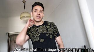 Latino cock sucker cums while riding a big raw one