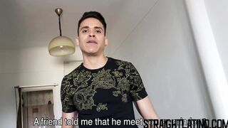Latino cock sucker cums while riding a big raw one