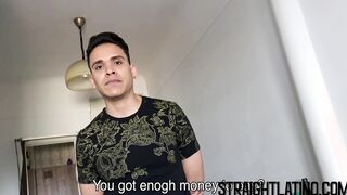 Latino cock sucker cums while riding a big raw one