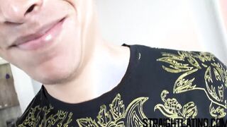 Latino cock sucker cums while riding a big raw one