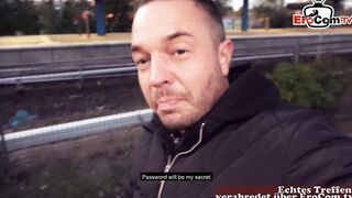 real Pickup german chubby teenie hoe into outside train station