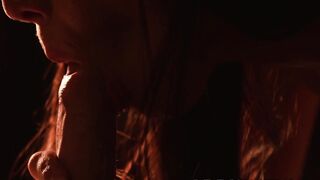 Erotic sex session in complete darkness with gorgeous chick