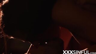Erotic sex session in complete darkness with gorgeous chick