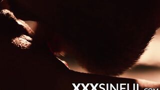 Erotic sex session in complete darkness with gorgeous chick
