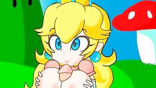 Princess Peach and Mario hentai